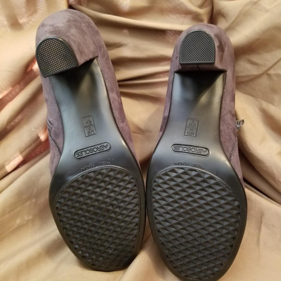 Aerosoles Grey Suede Boots - Picture 5 of 8